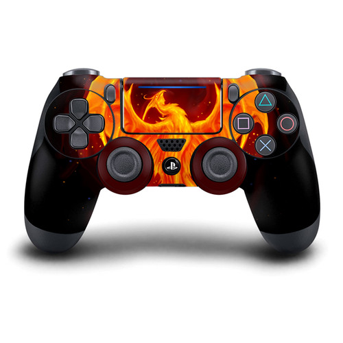 Christos Karapanos Art Mix Dragon Phoenix Vinyl Sticker Skin Decal Cover for Sony DualShock 4 Controller