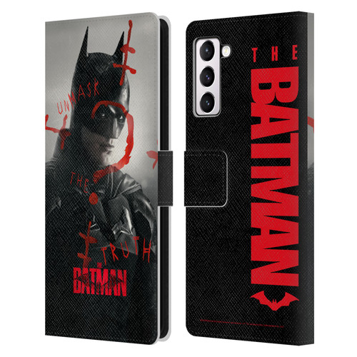 The Batman Posters Unmask The Truth Leather Book Wallet Case Cover For Samsung Galaxy S21+ 5G