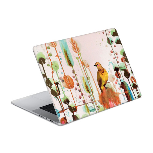 Sylvie Demers Birds 3 Gold Vinyl Sticker Skin Decal Cover for Apple MacBook Pro 14" A2442