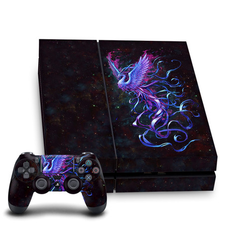 Christos Karapanos Art Mix Phoenix Vinyl Sticker Skin Decal Cover for Sony PS4 Console & Controller