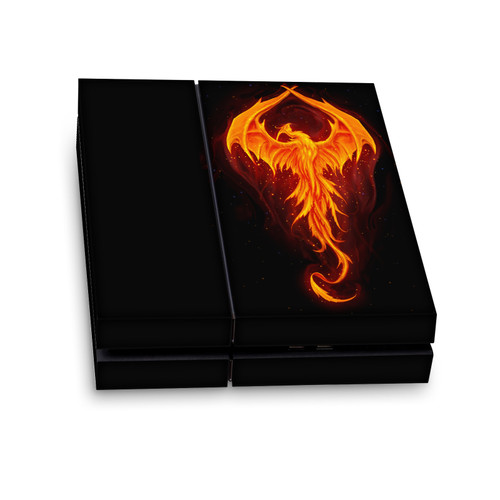 Christos Karapanos Art Mix Dragon Phoenix Vinyl Sticker Skin Decal Cover for Sony PS4 Console