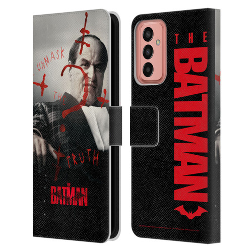 The Batman Posters Penguin Unmask The Truth Leather Book Wallet Case Cover For Samsung Galaxy M13 (2022)