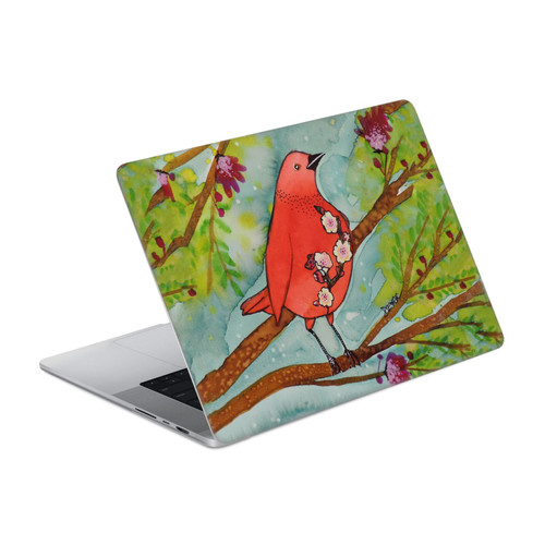 Sylvie Demers Birds 3 Flower Vinyl Sticker Skin Decal Cover for Apple MacBook Pro 16" A2485
