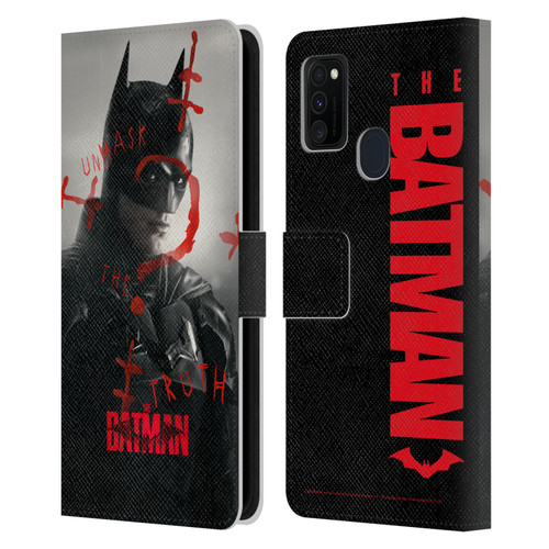 The Batman Posters Unmask The Truth Leather Book Wallet Case Cover For Samsung Galaxy M30s (2019)/M21 (2020)