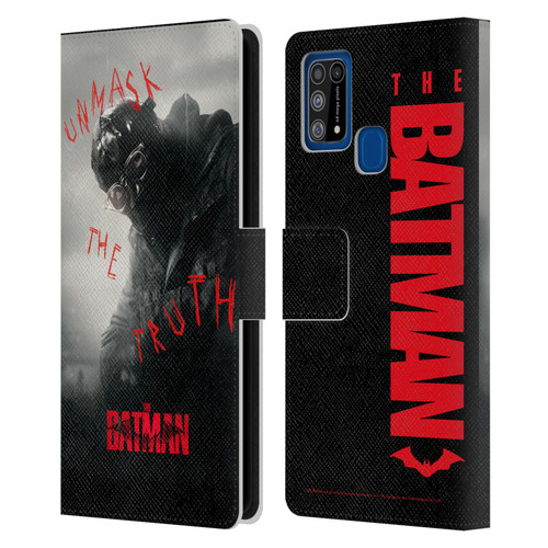 The Batman Posters Riddler Unmask The Truth Leather Book Wallet Case Cover For Samsung Galaxy M31 (2020)