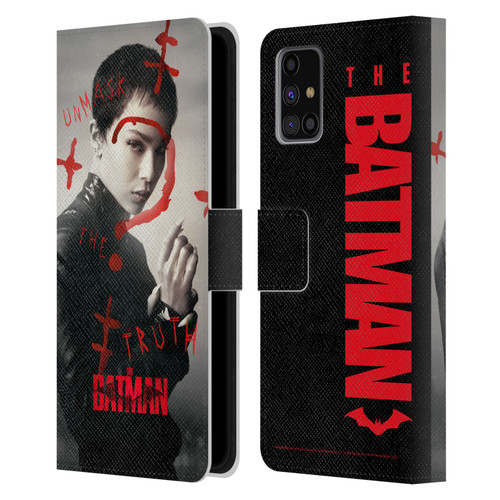 The Batman Posters Catwoman Unmask The Truth Leather Book Wallet Case Cover For Samsung Galaxy M31s (2020)