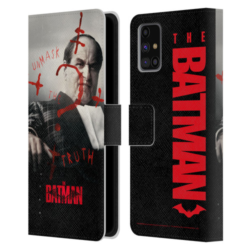 The Batman Posters Penguin Unmask The Truth Leather Book Wallet Case Cover For Samsung Galaxy M31s (2020)