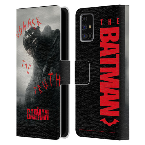 The Batman Posters Riddler Unmask The Truth Leather Book Wallet Case Cover For Samsung Galaxy M31s (2020)