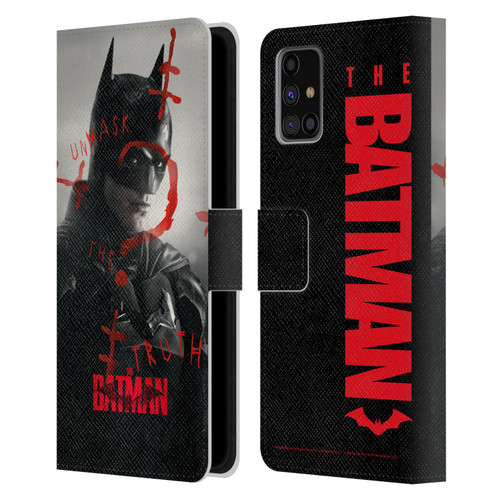 The Batman Posters Unmask The Truth Leather Book Wallet Case Cover For Samsung Galaxy M31s (2020)