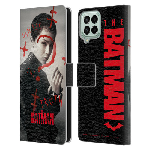 The Batman Posters Catwoman Unmask The Truth Leather Book Wallet Case Cover For Samsung Galaxy M33 (2022)