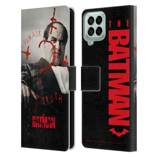 The Batman Posters Penguin Unmask The Truth Leather Book Wallet Case Cover For Samsung Galaxy M53 (2022)