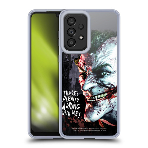 Batman Arkham City Graphics Joker Wrong With Me Soft Gel Case for Samsung Galaxy A33 5G (2022)