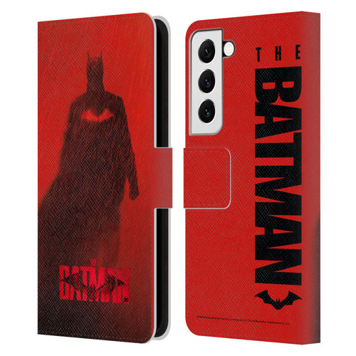The Batman Posters Red Rain Leather Book Wallet Case Cover For Samsung Galaxy S22 5G