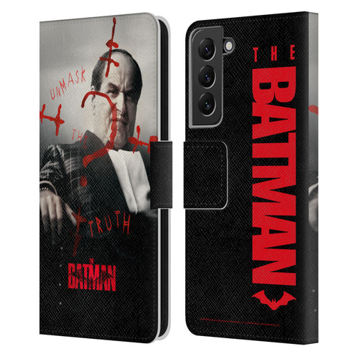 The Batman Posters Penguin Unmask The Truth Leather Book Wallet Case Cover For Samsung Galaxy S22+ 5G