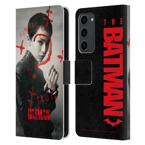 The Batman Posters Catwoman Unmask The Truth Leather Book Wallet Case Cover For Samsung Galaxy S23+ 5G