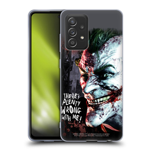 Batman Arkham City Graphics Joker Wrong With Me Soft Gel Case for Samsung Galaxy A52 / A52s / 5G (2021)