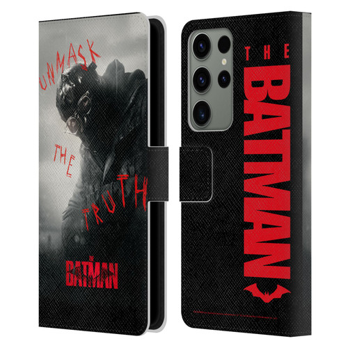 The Batman Posters Riddler Unmask The Truth Leather Book Wallet Case Cover For Samsung Galaxy S23 Ultra 5G