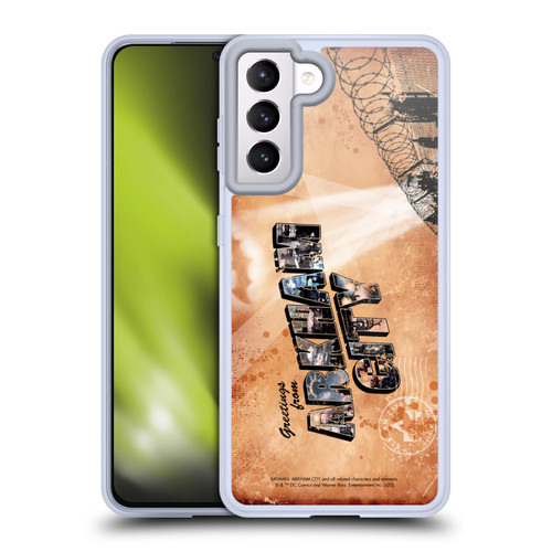 Batman Arkham City Graphics Postcard Soft Gel Case for Samsung Galaxy S21 5G & MagSafe