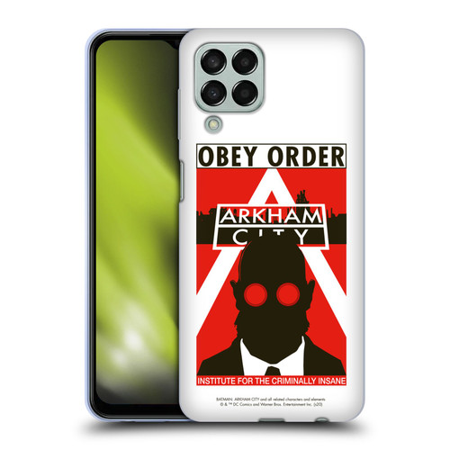 Batman Arkham City Graphics Hugo Strange Obey Order Soft Gel Case for Samsung Galaxy M33 (2022)
