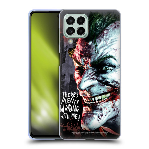 Batman Arkham City Graphics Joker Wrong With Me Soft Gel Case for Samsung Galaxy M53 (2022)