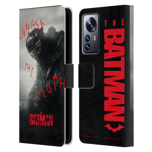 The Batman Posters Riddler Unmask The Truth Leather Book Wallet Case Cover For Xiaomi 12 Pro