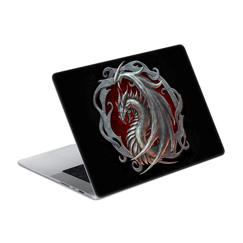 Christos Karapanos Dragons 2 Talisman Silver Vinyl Sticker Skin Decal Cover for Apple MacBook Pro 14" A2442