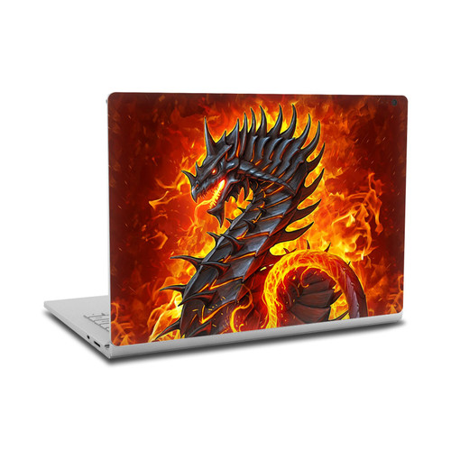 Christos Karapanos Dragons 2 Fire Vinyl Sticker Skin Decal Cover for Microsoft Surface Book 2