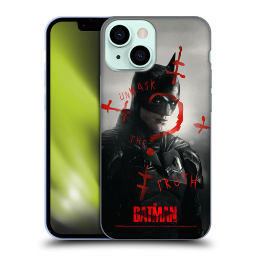 The Batman Posters Unmask The Truth Soft Gel Case for Apple iPhone 13 Mini