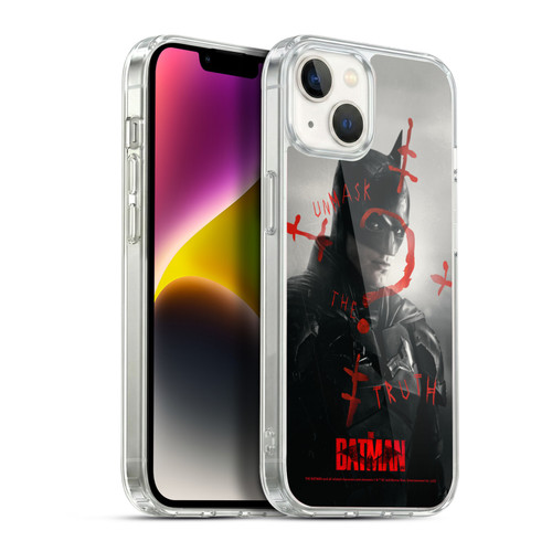 The Batman Posters Unmask The Truth Soft Gel Case for Apple iPhone 14 Plus & MagSafe