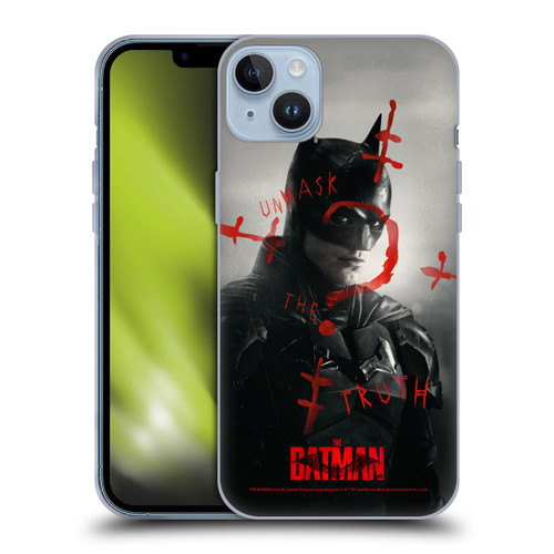 The Batman Posters Unmask The Truth Soft Gel Case for Apple iPhone 14 Plus