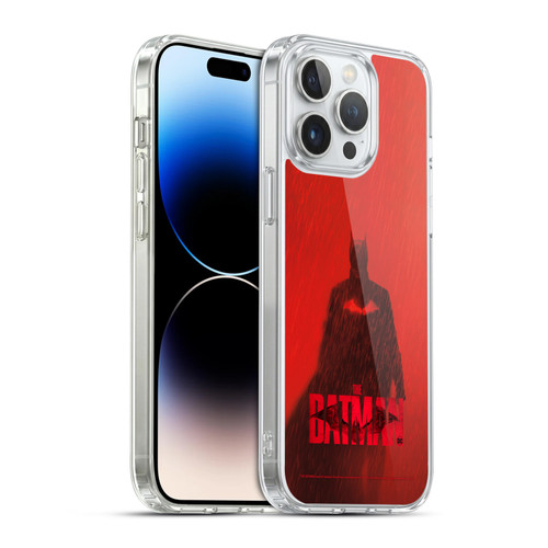 The Batman Posters Red Rain Soft Gel Case for Apple iPhone 14 Pro Max & MagSafe