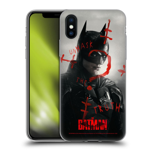 The Batman Posters Unmask The Truth Soft Gel Case for Apple iPhone X / iPhone XS