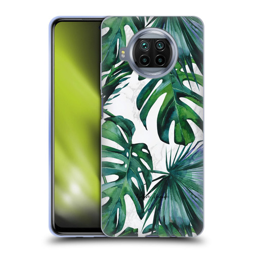Nature Magick Tropical Palm Leaves On Marble Green Tropics Soft Gel Case for Xiaomi Mi 10T Lite 5G