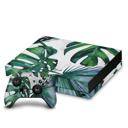 Nature Magick Art Mix Green Vinyl Sticker Skin Decal Cover for Microsoft Xbox One X Bundle