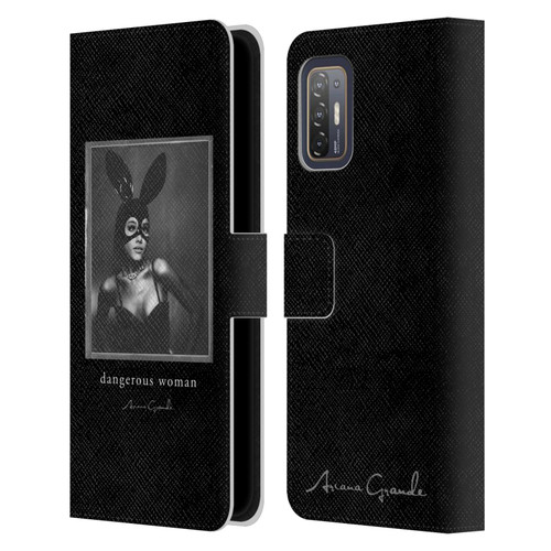 Ariana Grande Dangerous Woman Bunny Leather Book Wallet Case Cover For HTC Desire 21 Pro 5G