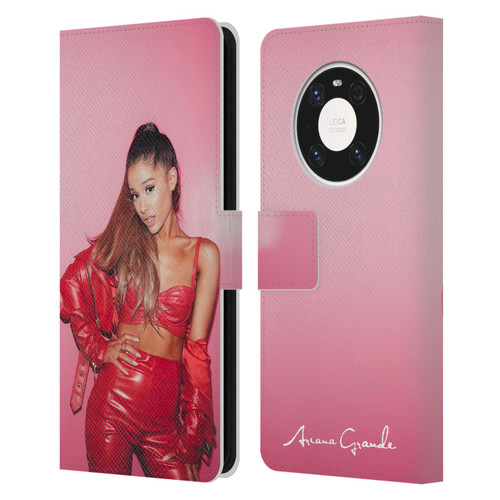 Ariana Grande Dangerous Woman Red Leather Leather Book Wallet Case Cover For Huawei Mate 40 Pro 5G