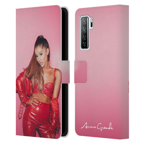 Ariana Grande Dangerous Woman Red Leather Leather Book Wallet Case Cover For Huawei Nova 7 SE/P40 Lite 5G