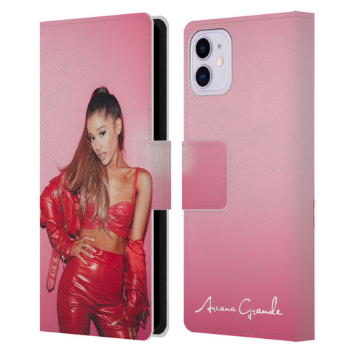 Ariana Grande Dangerous Woman Red Leather Leather Book Wallet Case Cover For Apple iPhone 11