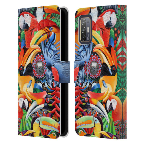 Graeme Stevenson Assorted Designs Birds 2 Leather Book Wallet Case Cover For HTC Desire 21 Pro 5G