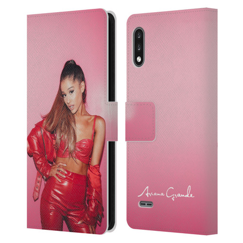 Ariana Grande Dangerous Woman Red Leather Leather Book Wallet Case Cover For LG K22