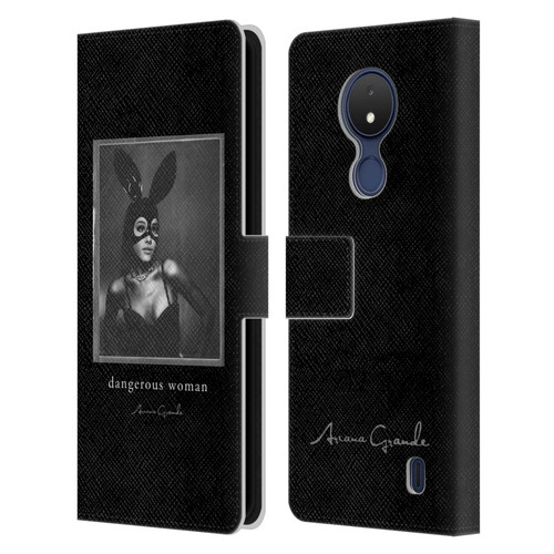 Ariana Grande Dangerous Woman Bunny Leather Book Wallet Case Cover For Nokia C21