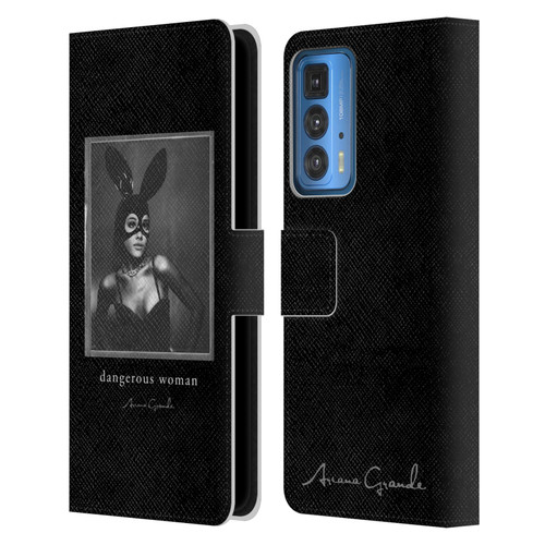 Ariana Grande Dangerous Woman Bunny Leather Book Wallet Case Cover For Motorola Edge 20 Pro