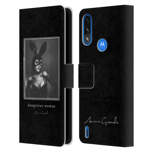 Ariana Grande Dangerous Woman Bunny Leather Book Wallet Case Cover For Motorola Moto E7 Power / Moto E7i Power