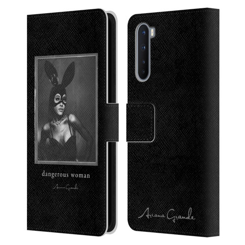 Ariana Grande Dangerous Woman Bunny Leather Book Wallet Case Cover For OnePlus Nord 5G