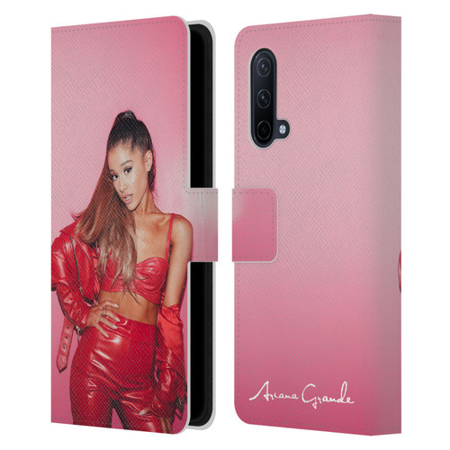 Ariana Grande Dangerous Woman Red Leather Leather Book Wallet Case Cover For OnePlus Nord CE 5G