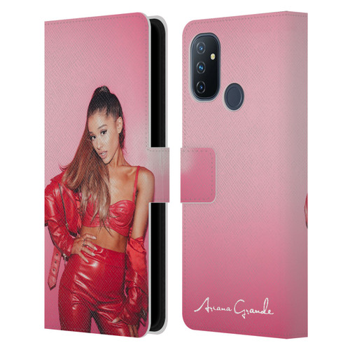 Ariana Grande Dangerous Woman Red Leather Leather Book Wallet Case Cover For OnePlus Nord N100