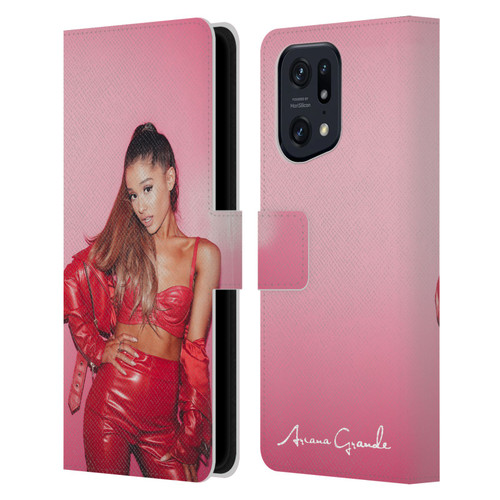 Ariana Grande Dangerous Woman Red Leather Leather Book Wallet Case Cover For OPPO Find X5 Pro