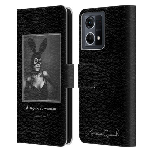 Ariana Grande Dangerous Woman Bunny Leather Book Wallet Case Cover For OPPO Reno8 4G