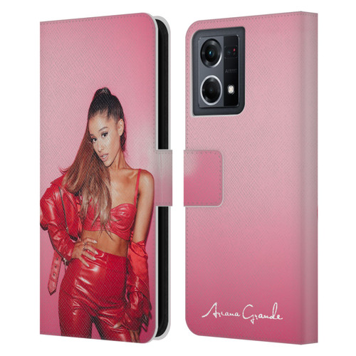 Ariana Grande Dangerous Woman Red Leather Leather Book Wallet Case Cover For OPPO Reno8 4G