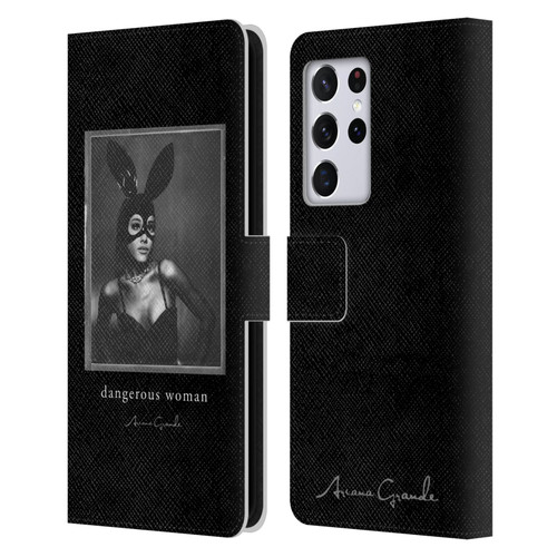 Ariana Grande Dangerous Woman Bunny Leather Book Wallet Case Cover For Samsung Galaxy S21 Ultra 5G